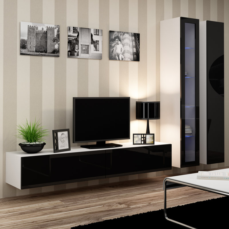 Orren Ellis Masie Floating Entertainment Center for TVs up to 85